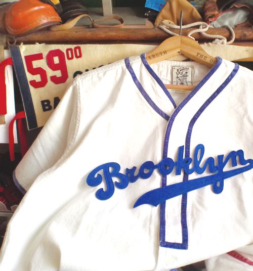 1951 Baseball Shirt Bone with Royal Trim