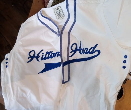 1951 Baseball Shirt Bone with Royal Trim