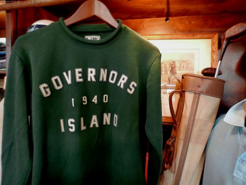 Governer's Island Green Roll Neck Sweater