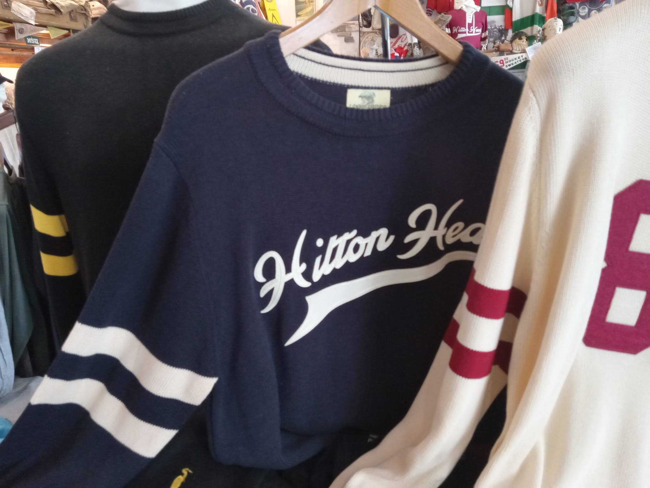 Navy w/ White Hilton Head Sport Sweater