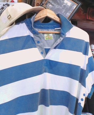Blue and White Stripped Polo