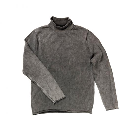 100% Cotton Pigment Dyed Rollneck Sweater