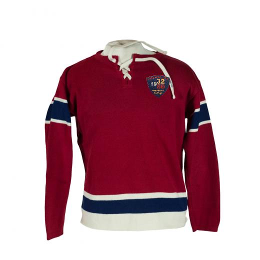 Red and Navy Hockey Sweater