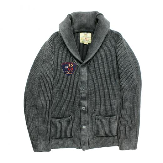 Charcoal Shawl Collar Cardigan