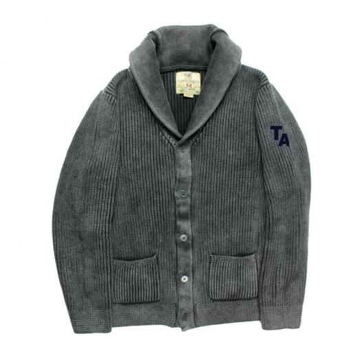 Charcoal Shawl Collar Cardigan