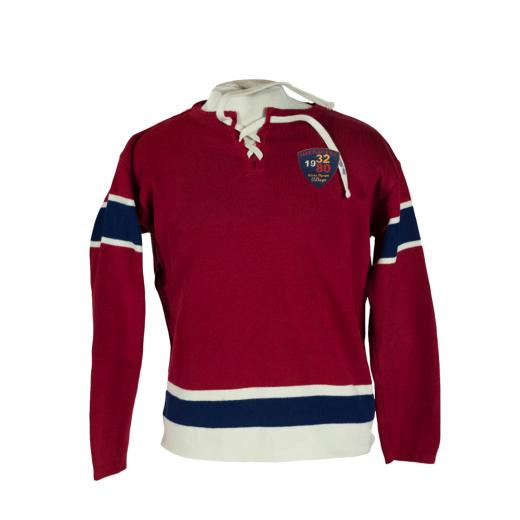 Red and Navy Hockey Sweater