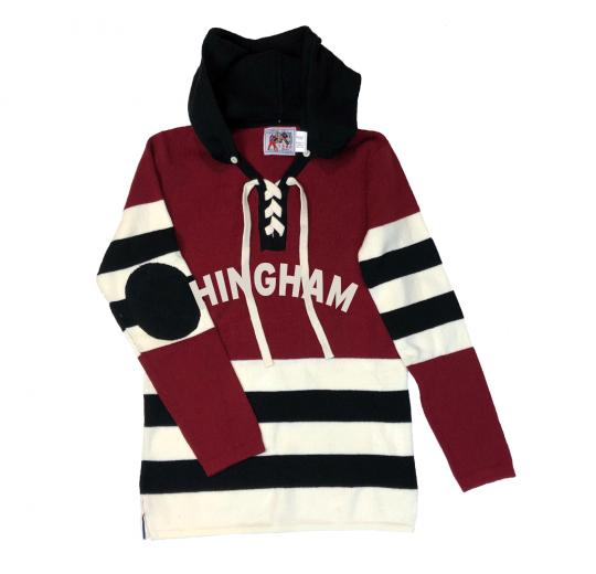 Red & Black Hockey Sweater by TDalton Clothing