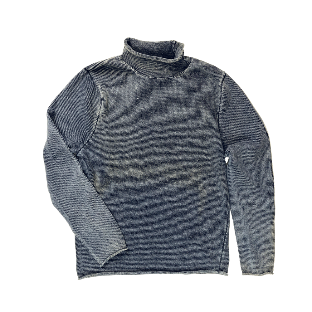 100% Cotton Pigment Dyed Rollneck Sweater by TDalton Clothing