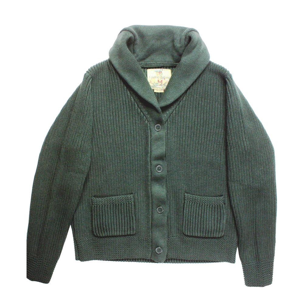 Moss Shawl Collar Cardigan
