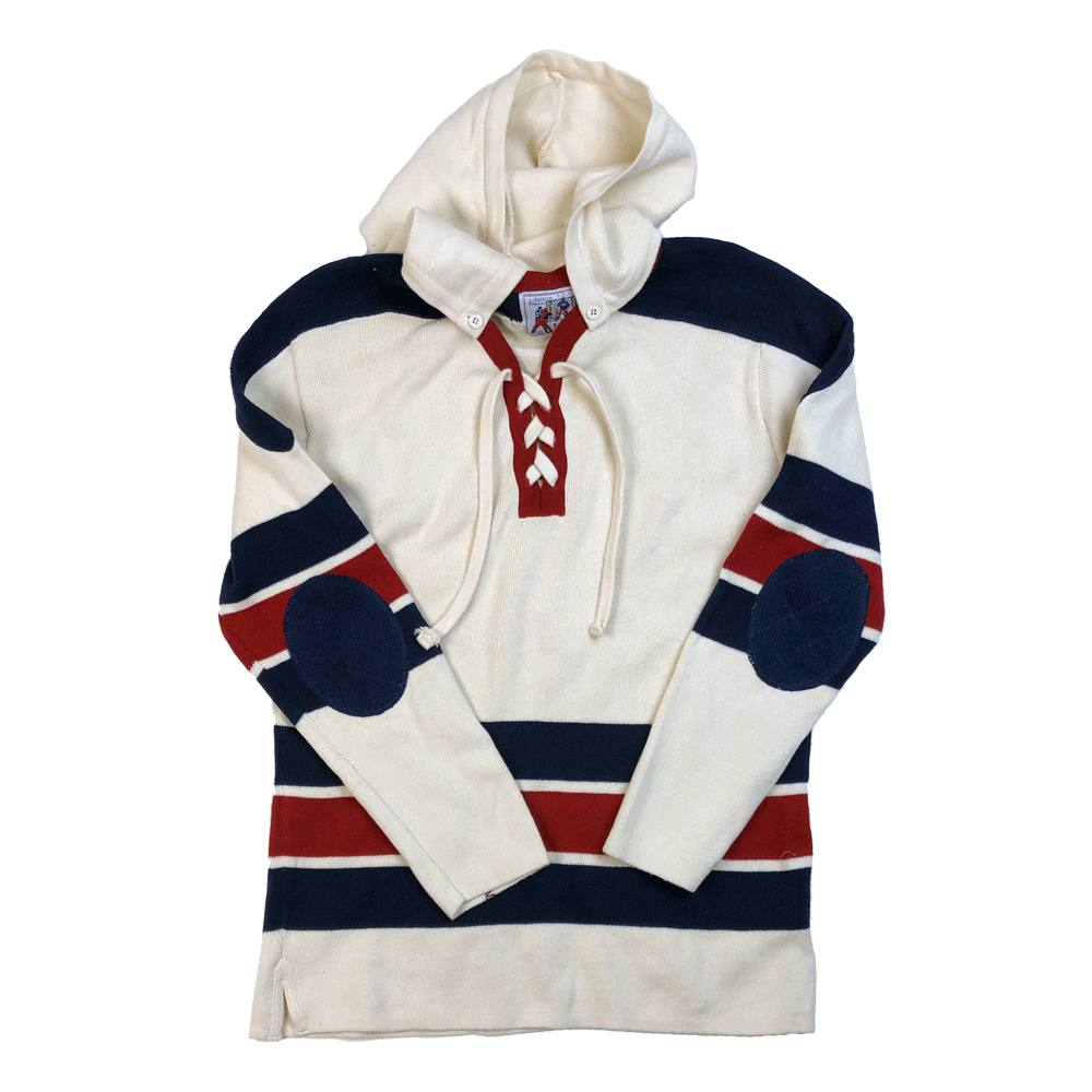 Stripe Hockey Sweater by TDalton Clothing 100% COTTON  PRE-SHRUNK and  WASHER  DRYER safe