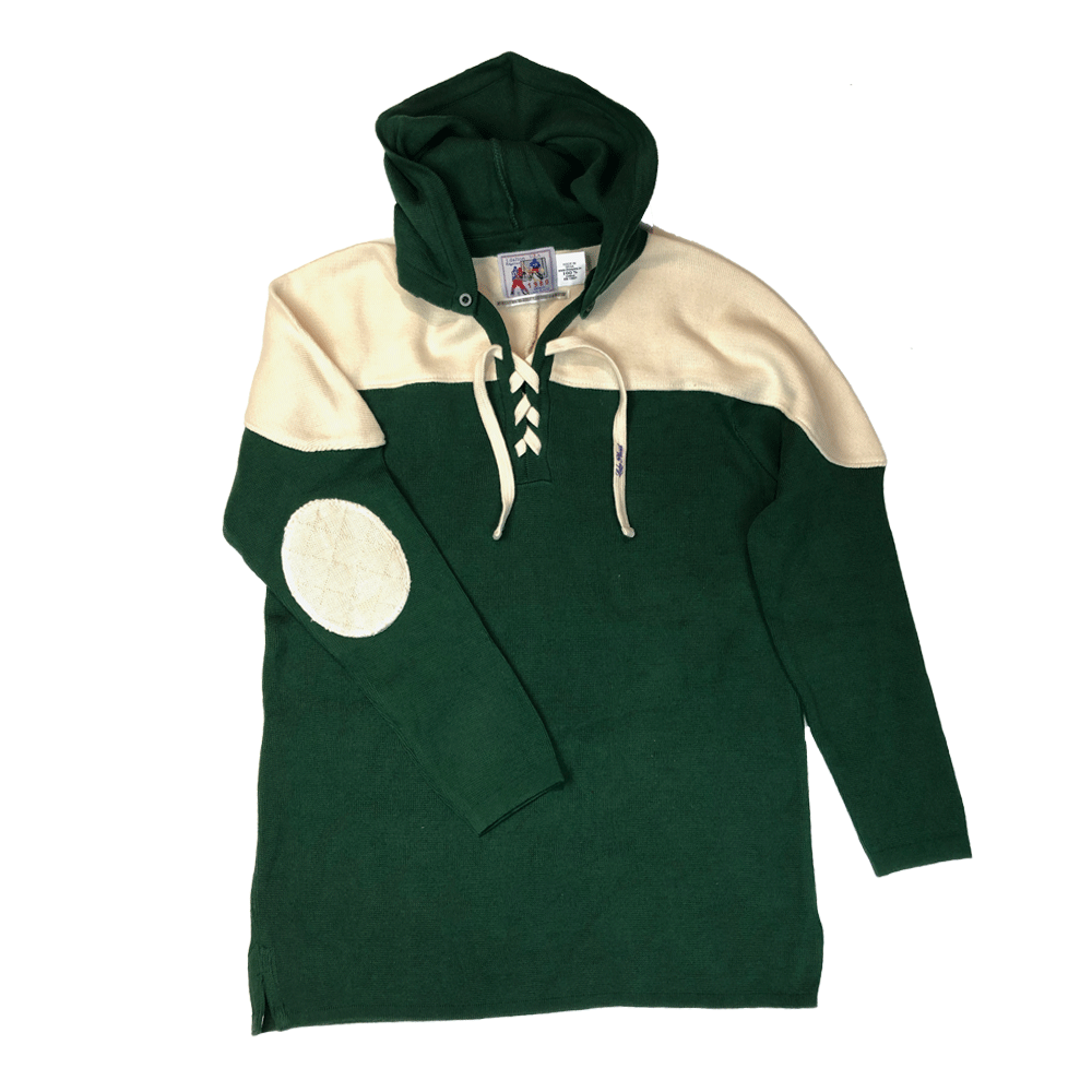 Green Classic Hockey Sweater by TDalton Clothing 100% COTTON  PRE-SHRUNK  and WASHER  DRYER safe