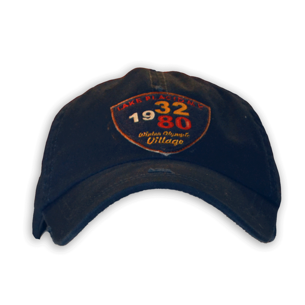 Navy Distressed Baseball Cap