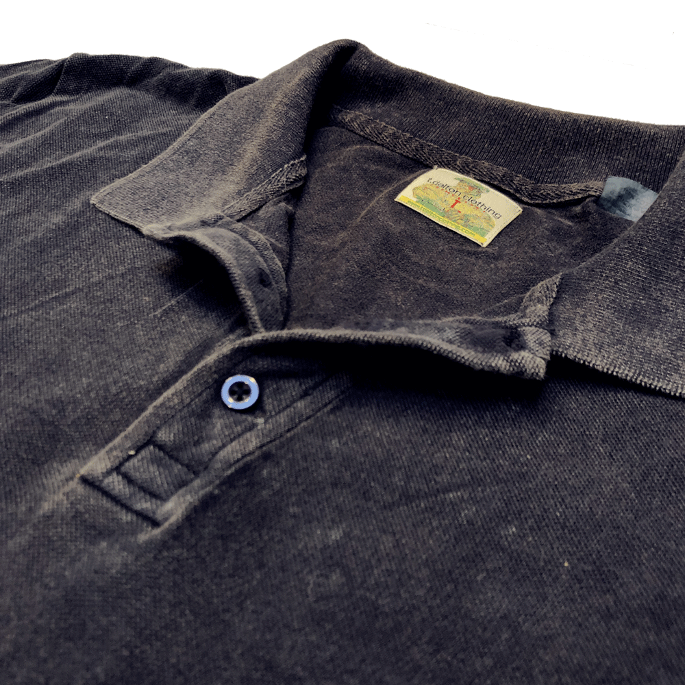 Navy Stone Washed Polo