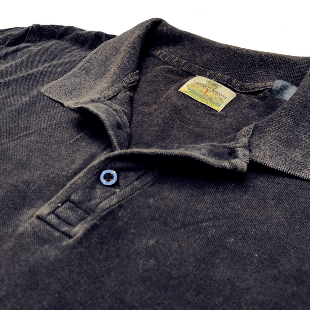 100% Cotton Stone Washed Polo by TDalton Clothing