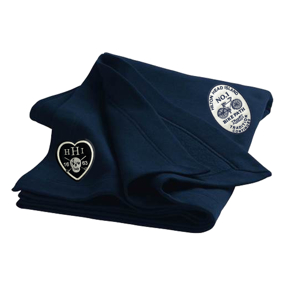 Hilton Head Heavyweight 100% Cotton Fleece Blanket by TDalton Clothing