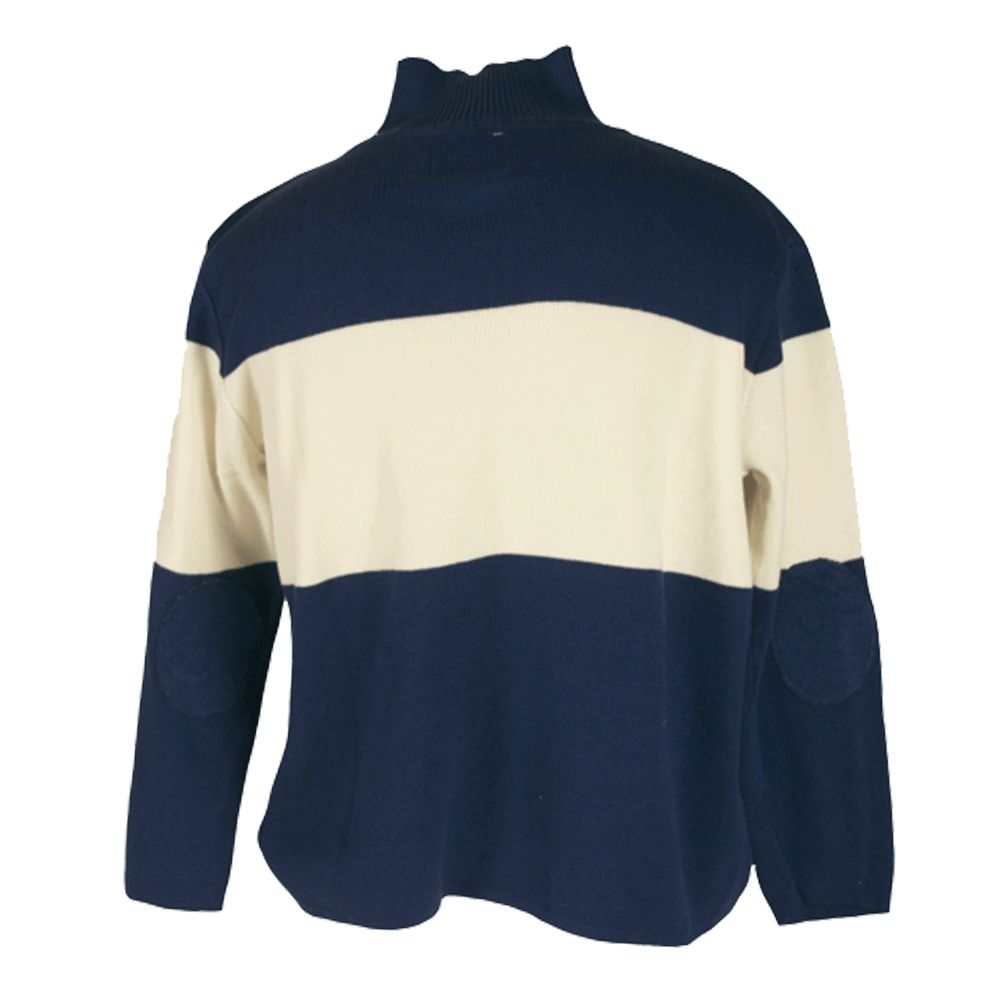 Navy Hockey Turtleneck Sweater by TDalton Clothing 100% COTTON  PRE-SHRUNK and WASHER  DRYER safe.