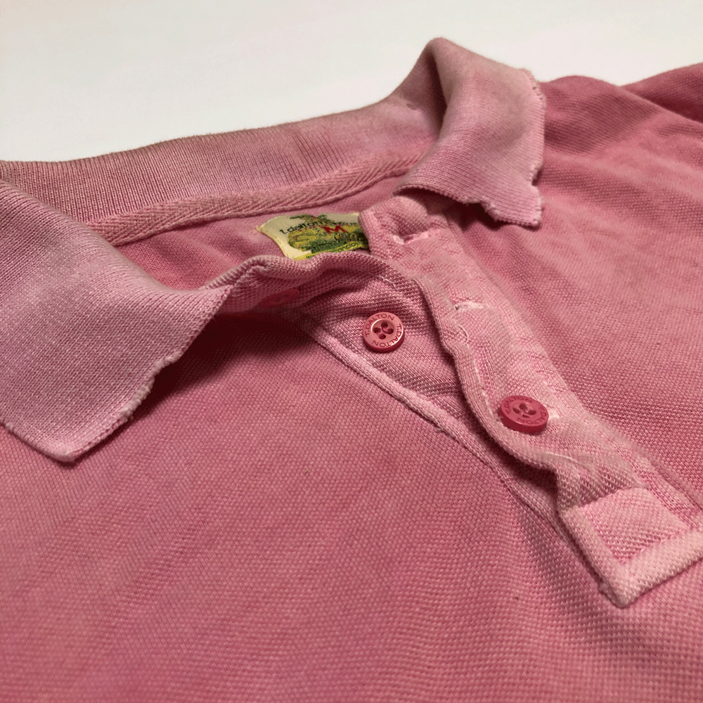 Pink Stone Washed Polo