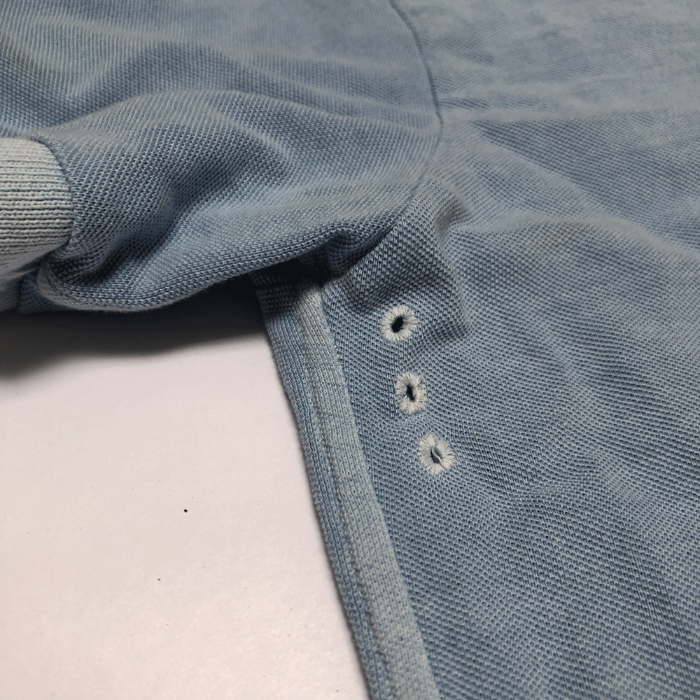 Powder Blue Stone Washed Polo