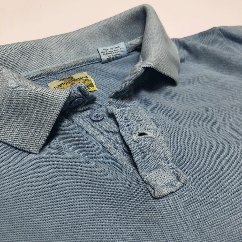 Powder Blue Stone Washed Polo