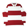 100% Cotton Red Stripe Rugby Shirt by T Dalton Clothing