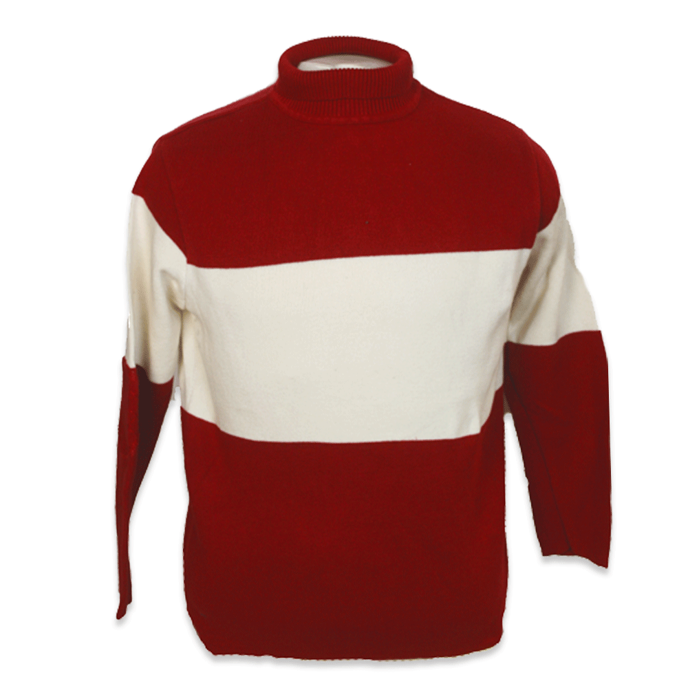 Red Hockey Turtleneck Sweater by TDalton Clothing 100% COTTON  PRE-SHRUNK and WASHER  DRYER Safe
